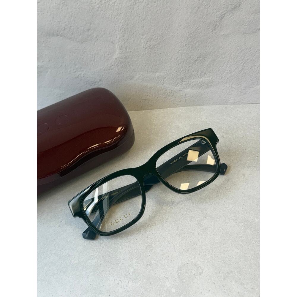 NEW Gucci GG1303O 003 Black Unisex Eyeglasses Frames - Picture 3 of 10